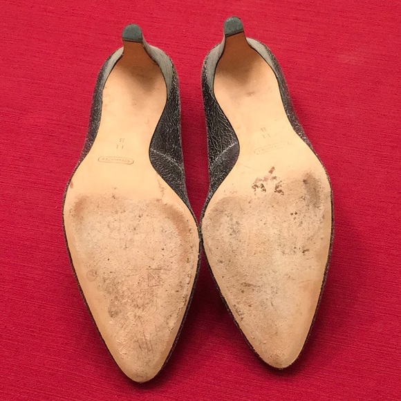 Coach Adina Crackled Pump in Gunmetal - Picture 7 of 8